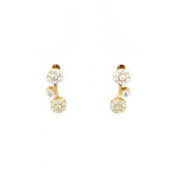 Women’s earrings, gold Κ14 (585°)