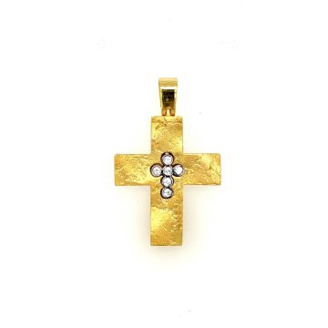 Γυναικείος σταυρός, χρυσός K14 (585°)