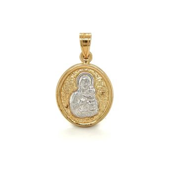 Amulet Virgin Mary, gold Κ9 (375°)