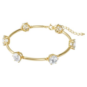 SWAROVSKI Constella bracelet White, Gold-tone plated, 5600487