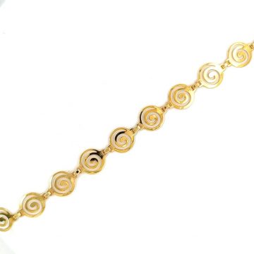 Women’s bracelet, gold K14 (585 °), spiral