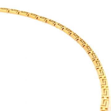 Women’s necklace, gold K14 (585 °), meander