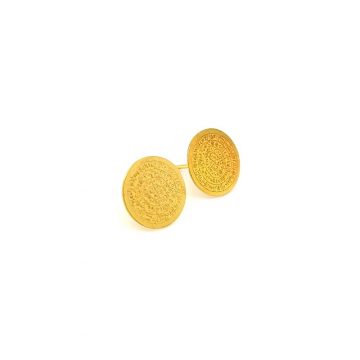 Women’s earrings, goldK14 (585°), Phaistos Disc