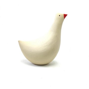 TREIS GRAMMES Goose, Beige/Red, Ceramic, 14,5 x 14,5 cm