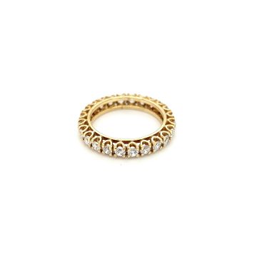 Women’s ring, gold K14 (585°) with zircon
