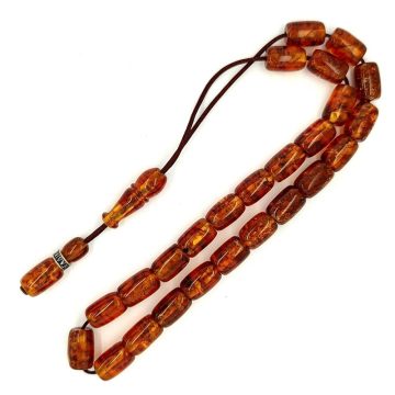 Kombolois pressed amber  (25 beads)