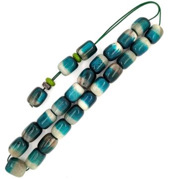 Kombolois horn green, 21 beads