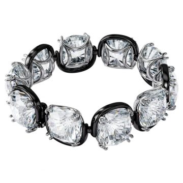 SWAROVSKI Harmonia bracelet Cushion cut crystals, White, Mixed metal finish, 5600047