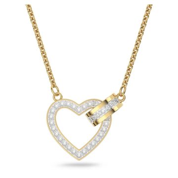 SWAROVSKILovely necklace Heart, White, Gold-tone plated,5636449