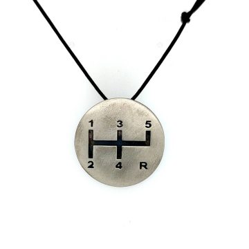 Men’s pendant with cord, silver (925°)