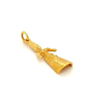 Pendant, gold K14 (585°), The Godness with the Snakes