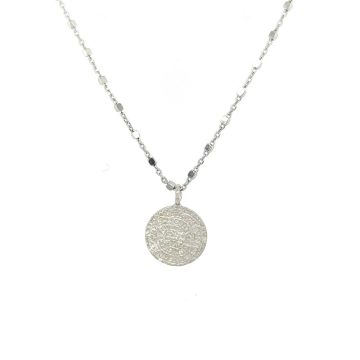 Women’s necklace, silver (925 °), chain with the Disc of Phaistos