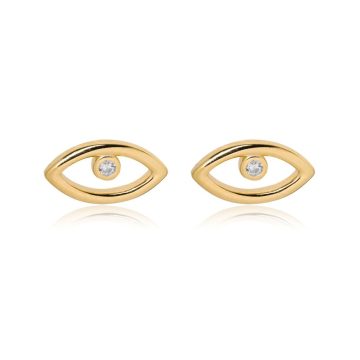 JOOLS Σκουλαρίκια γυναικείο μάτι, ασήμι (925°), GR2E009.1