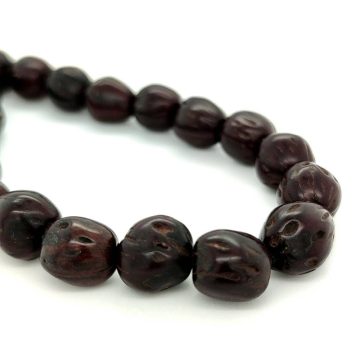 KOMBOLIOS Aromatic fruit with incense aroma, black, 21 beads, with tassel