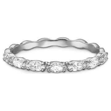 SWAROVSKI Vittore ring Marquise cut, White, Rhodium plated,size55 , 5354786