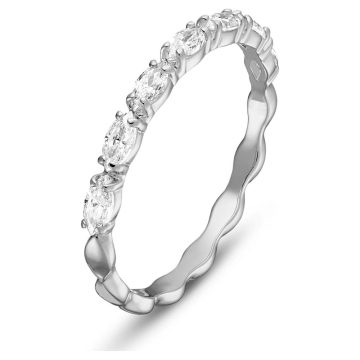 SWAROVSKI Vittore ring Marquise cut, White, Rhodium plated,size52,5366579