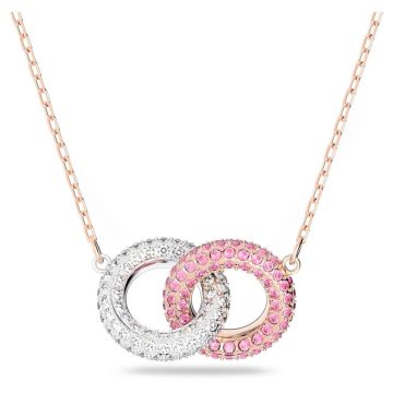 SWAROVSKI Stone necklace Pink, Rose gold-tone plated, 5642884
