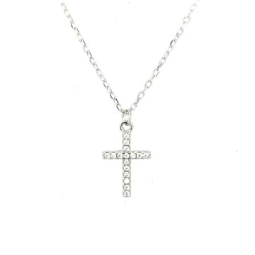 Women’s necklace, silver (925°), cross