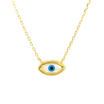 Women’s necklace, silver (925°), evil eye