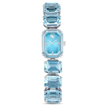 SWAROVSKI Watch Octagon cut bracelet, Blue, Stainless Steel,5630480