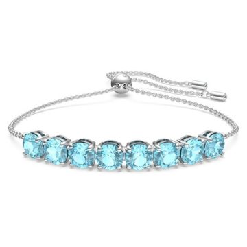 SWAROVSKI Exalta bracelet Blue, Rhodium plated,5643755