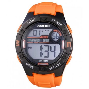 Ρολόι Xonix με πορτοκαλί λουράκι  JW-001
